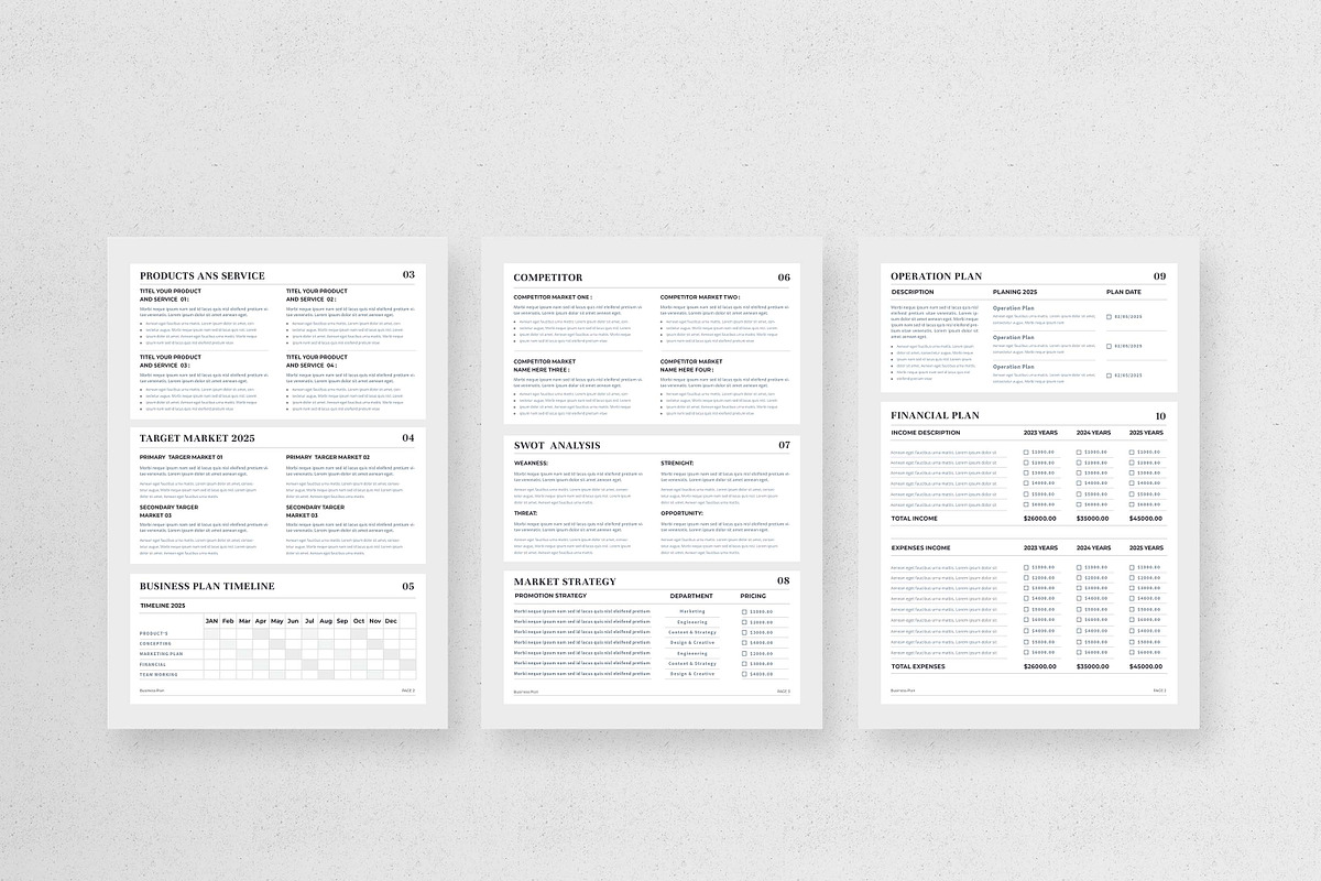 Business Plan | MS Word & Indesign, a Stationery Template by design_hut (Photo 2 of 7)