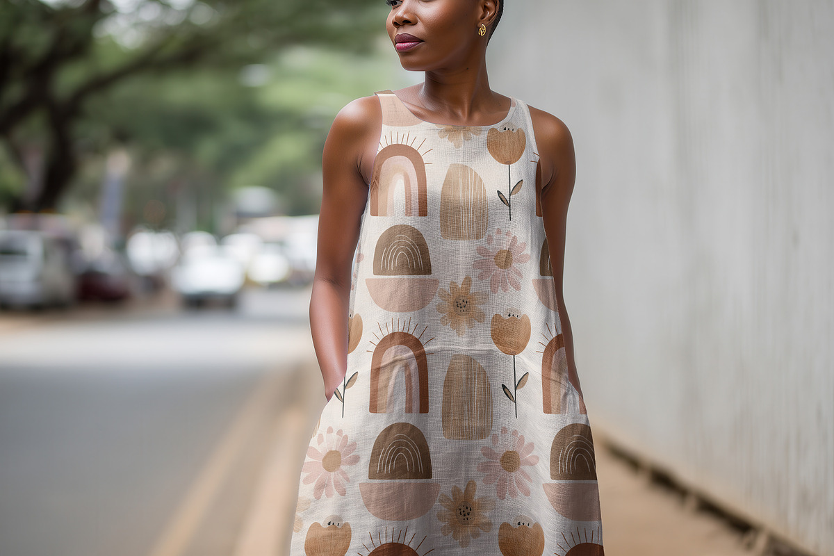 Sleeveless Linen Summer Dress Mockup, a Mockup by 1001 mockups (Photo 9 of 9)