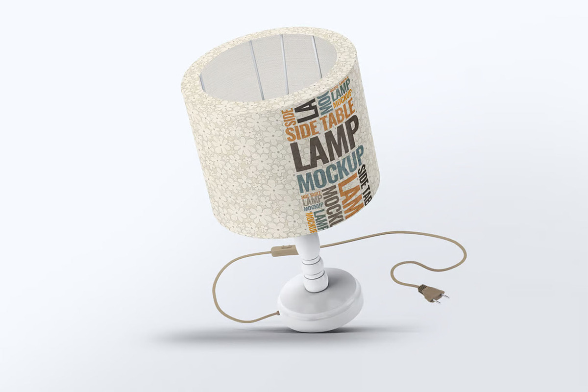Table Lamp Mock-Up, a Product Mockup by DesignRushMarket (Photo 3 of 5)