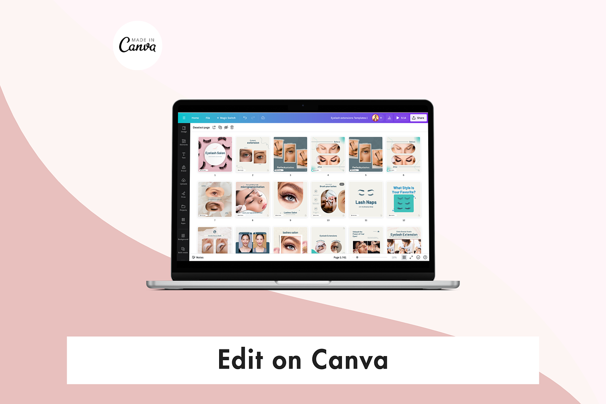 Lash Tech Instagram Template, a Social Media Template by Adored Templates (Photo 8 of 10)