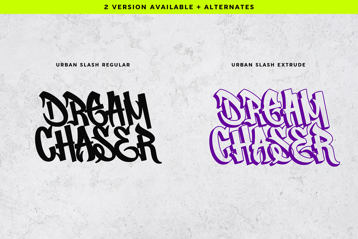 Urban Slash - Graffity Font, a Blackletter Font by Sronstudio (Photo 11 of 15)