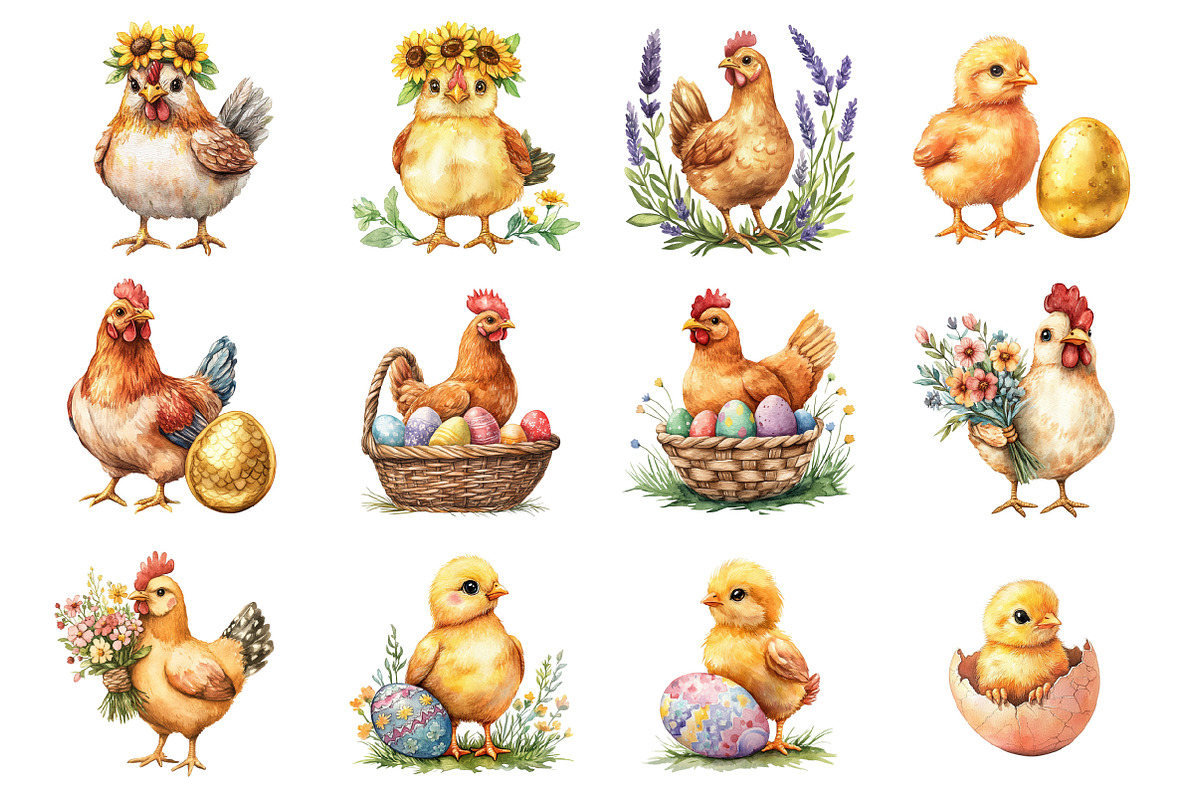 Baby Chicken Clipart, an Illustration by Design Market (Photo 3 of 3)