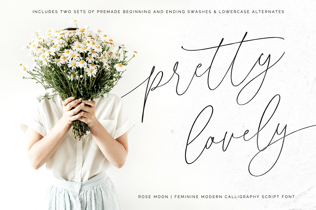Rose Moon | Romantic Script Font preview 8