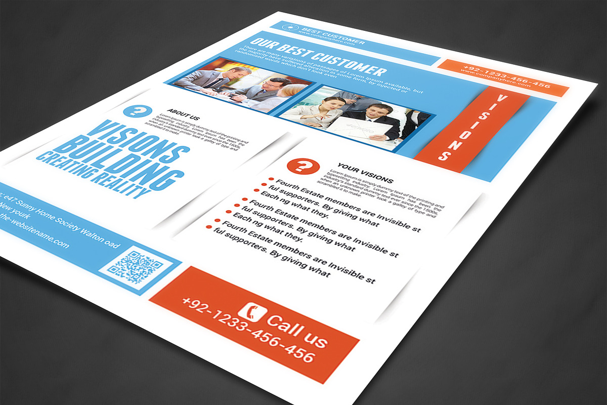 Business Firm Corporate Flyer Templa, a Flyer Template by AfzaalGraphics (Photo 2 of 4)