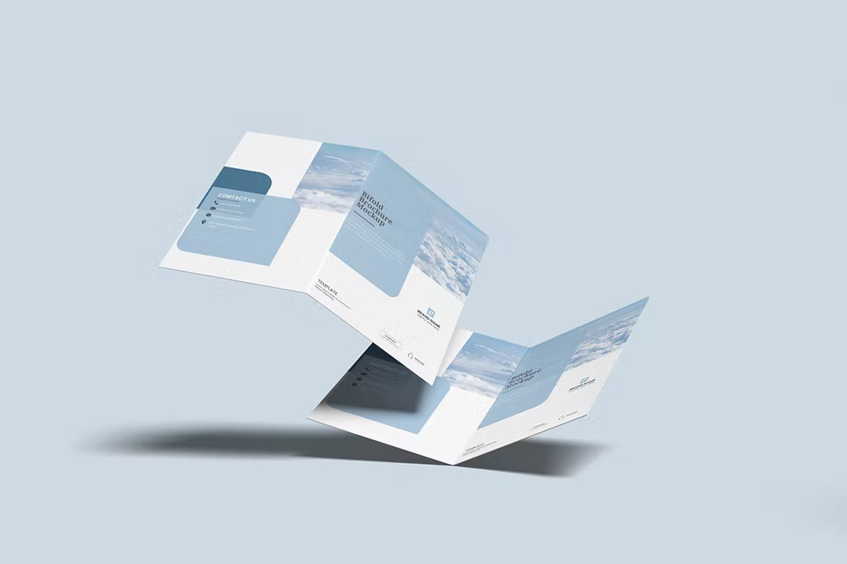 Clean Floating Bifold Mockup, a Brochure Template by FDR Studio (Photo 5 of 5)
