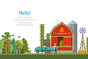 Construct your city, flat vector KIT, a Food Illustration by Oleg Beresnev (Thumbnail 4 of 4)