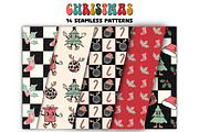 Groovy Christmas Clipart & Patterns, a Graphic by Brush Lab (Thumbnail 7 of 7)