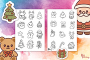 Cute Christmas Coloring Pages, a Graphic by Dori Debreceni draws (Thumbnail 2 of 6)