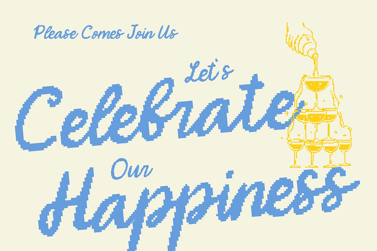 CS Danica Pixel, a Script Font by Craft Supply Co. (Photo 6 of 8)