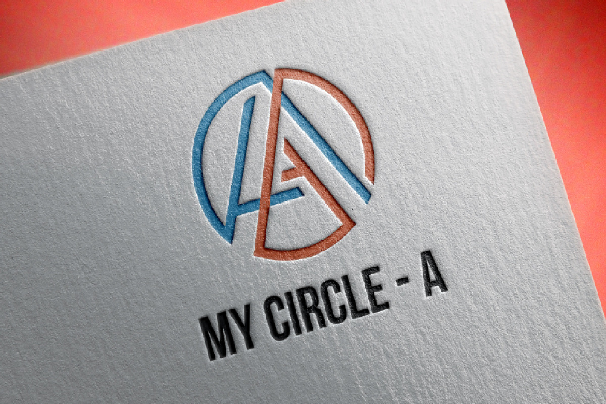 Circle A Letter Abstract Logo Symbol