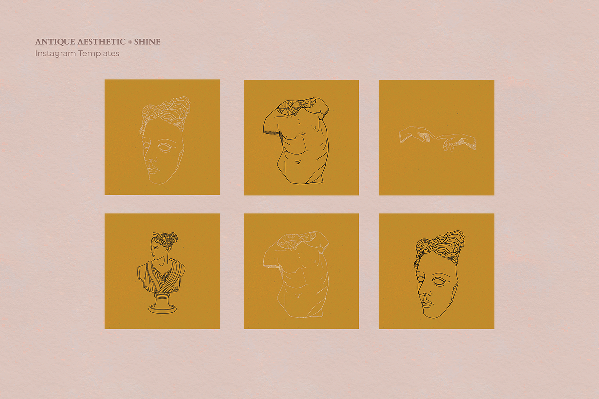 ANTIQUE AESTHETIC + SHINE templates, a Background Graphic by mamormo (Photo 10 of 13)