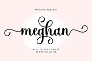 Meghan Script, a Script Font by Rotterlab Studio (Thumbnail 1 of 8)