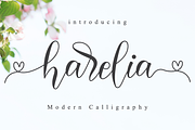 Harelia // Lovely Script Font, a Script Font by Nissa Studio (Thumbnail 1 of 12)