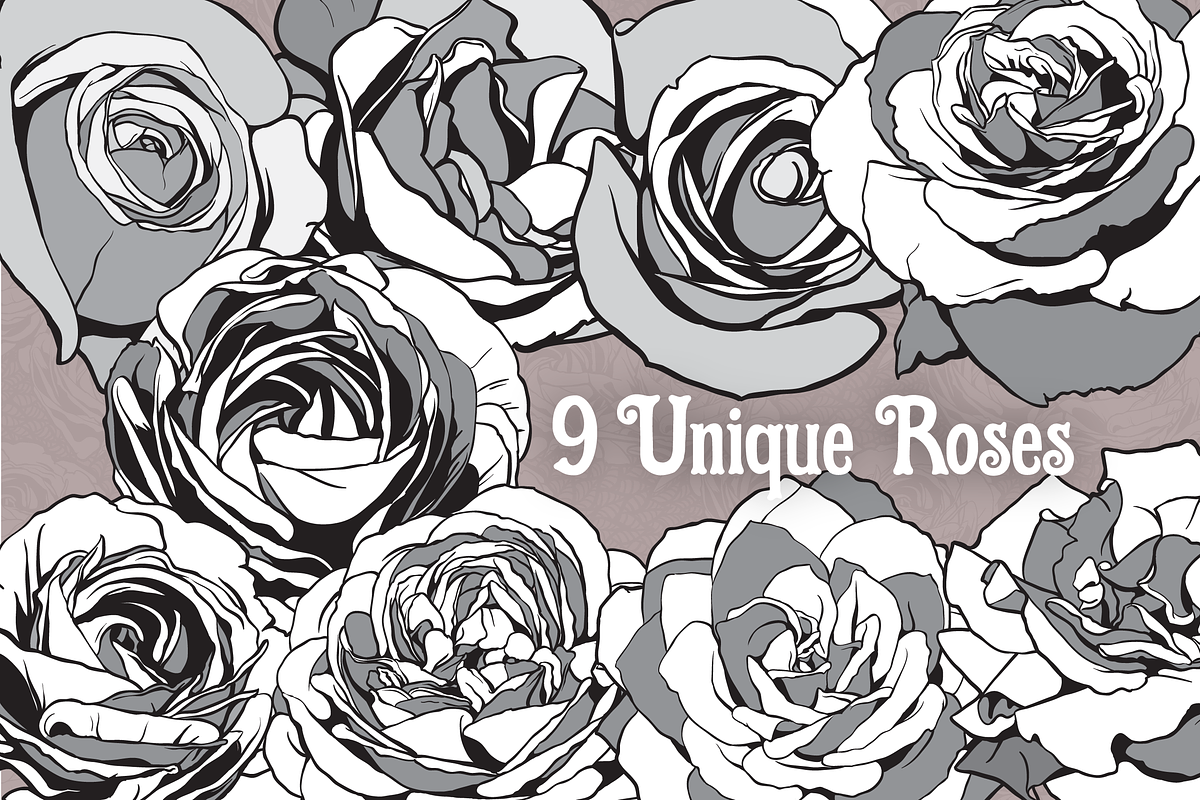 Vector Roses 2, an Object Graphic by Ferntale Art & Design (Photo 3 of 5)