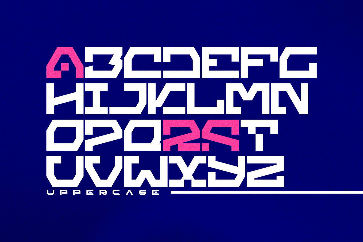 Robot Brain – Display Techno Font, a Symbol Font by figuree studio (Photo 3 of 10)