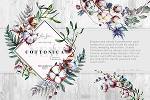 COTTONICA Winter Rustic Florals