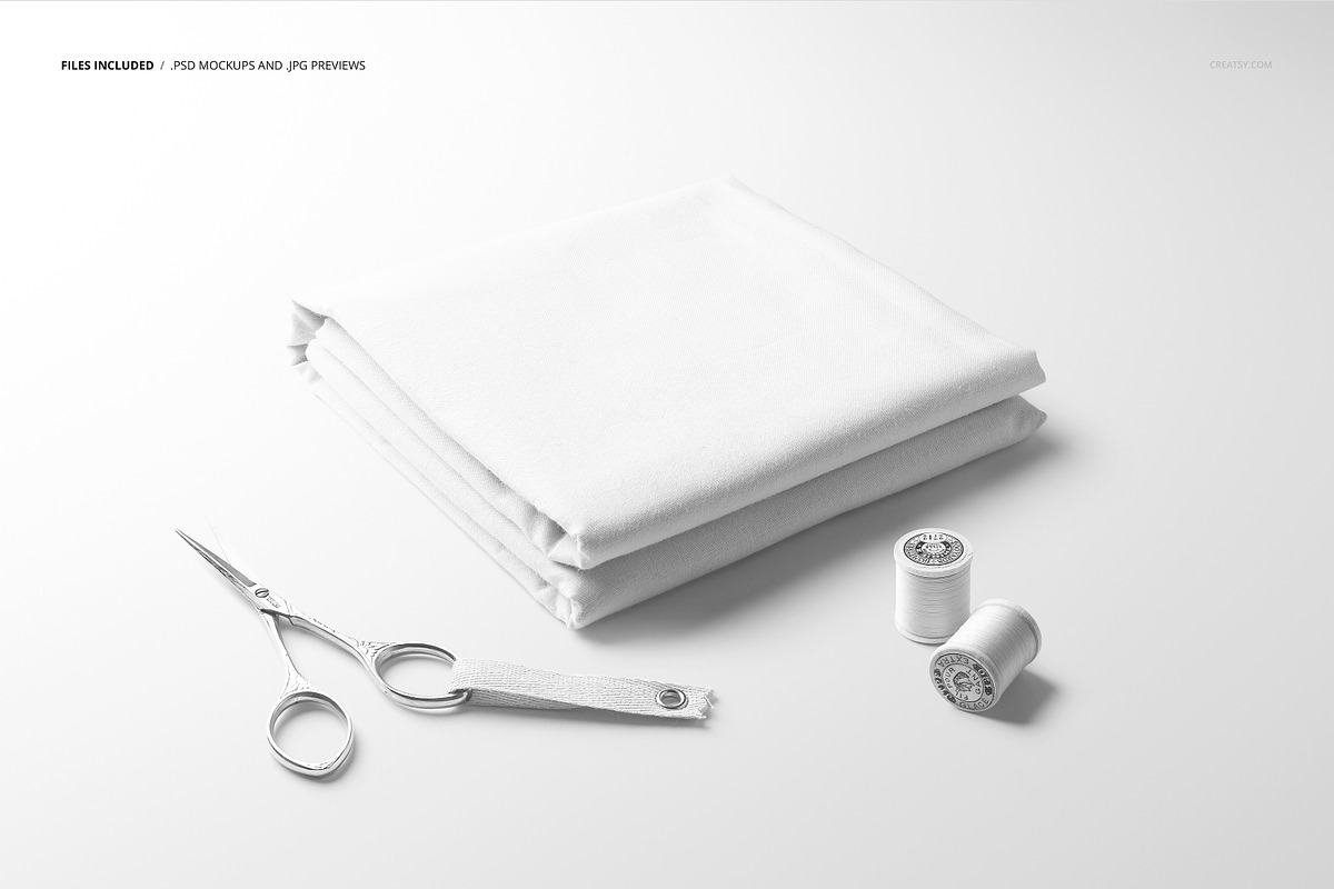 Folded Fabric Mockup Set (32/FFv.6), a Product Mockup by creatsy5 (Photo 2 of 7)