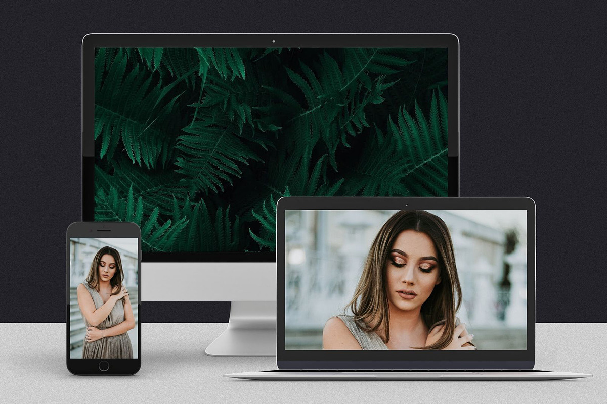 5 Modern Device Mockups For Canva, an iPhone Mockup by AndrewPixel