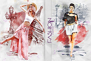Fashion Sketch 2 Photoshop Action, an Action Add-On by GorynArt (Thumbnail 8 of 11)