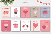 Valentine's Day. Vector collection, an Illustration by Guvi-Design (Thumbnail 6 of 8)