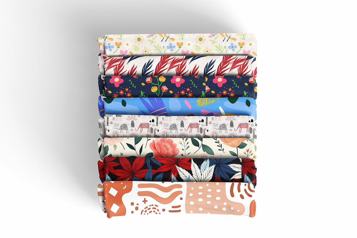 Shabby Chic Fabric Mockup, an Advertising Mockup by GraphicVil (Photo 6 of 9)