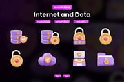 Internet & Data 3D Icon, an Object Graphic by Artnivora.Std (Thumbnail 1 of 4)