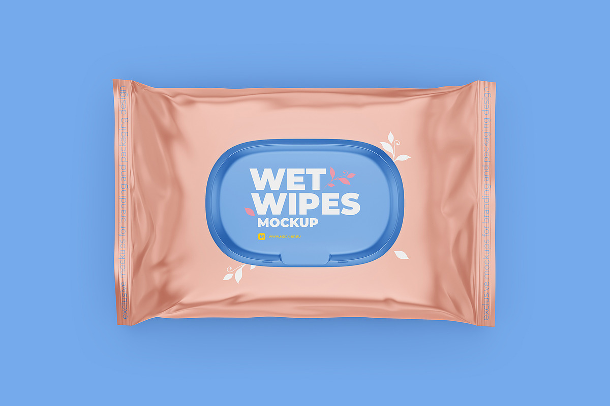 Wet Wipes with Cap mockup, a Cups & Container Mockup by easymock (Photo 6 of 8)