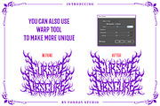 Cursed Obscure Death Metal Font, a Blackletter Font by Fonday Studio (Thumbnail 17 of 19)