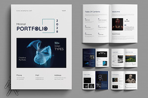 Minimal Portfolio Layout, a Brochure Template by MightyDesign