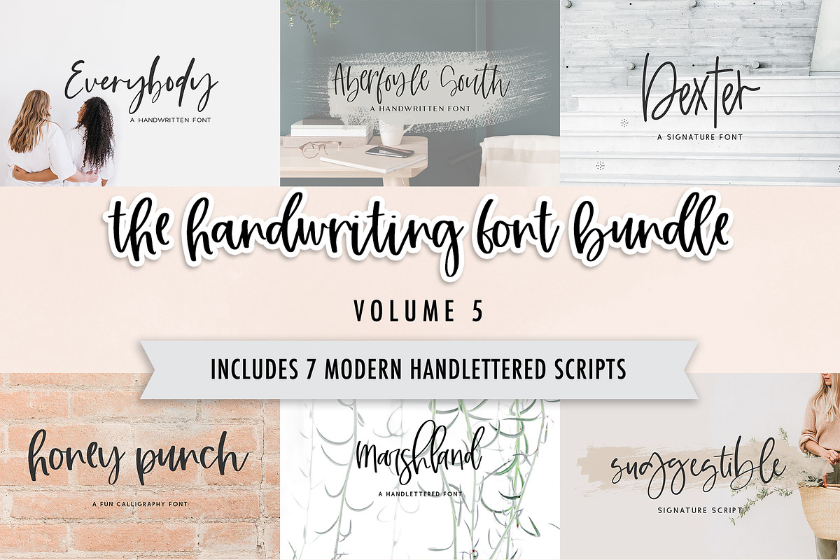 The Handwriting Font Bundle Volume 5, a Handwritten Font by Beck McCormick (Photo 1 of 8)