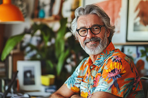 Confident adult man with ADHD, a Photo by Pavel_design