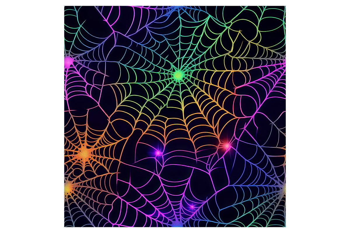 Neon Halloween Digital Paper, a Pattern Graphic by Chromolume Studio (Photo 10 of 28)
