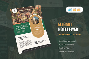 Elegant Hotel Design - Flyer, a Flyer Template by AQR Studio