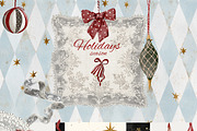 Vintage Christmas Holiday, a Decorative Illustration by 60secondsArt (Thumbnail 8 of 10)