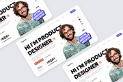 Designer Portfolio Hero Section, an UI Kit Template by Annora Studio (Thumbnail 2 of 4)