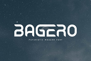 Bagero Futuristic Modern Font