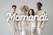 Momandi | Creative Display Font, a Sans Serif Font by filosovis (Thumbnail 1 of 5)