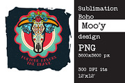 Sublimation design Bull | cow skull, an Object Graphic by KundolaArt (Thumbnail 14 of 15)