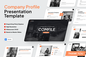 Comfile - Company Profile Keynote, a Presentation Template by SquidPixey