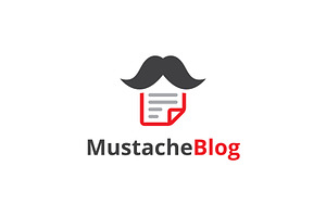 Mustache Blog Logo