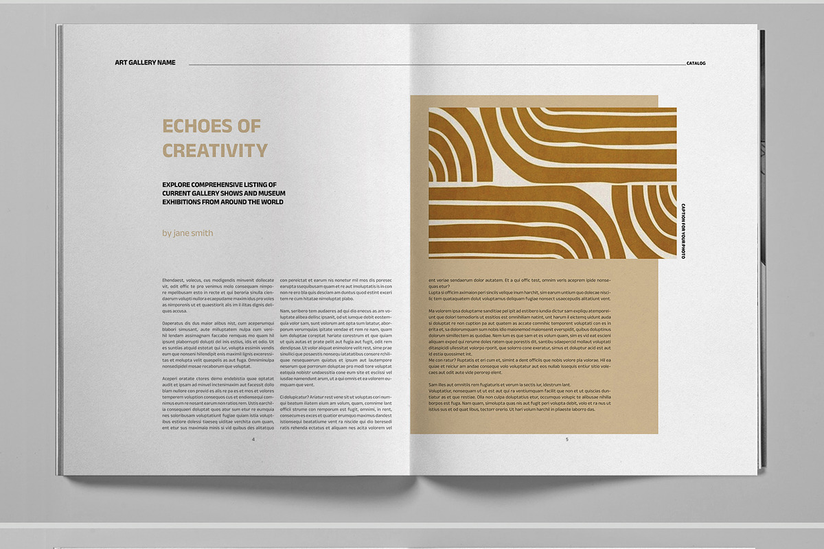 Art Exibit Catalog Brochure Template preview 4