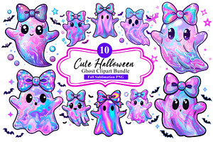 Cute Halloween Ghost Sublimation PNG, an Illustration by Artonix