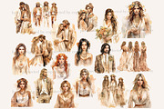 Bride and Groom Watercolor Clipart, a Person Illustration by GlamArtZhanna (Thumbnail 2 of 5)