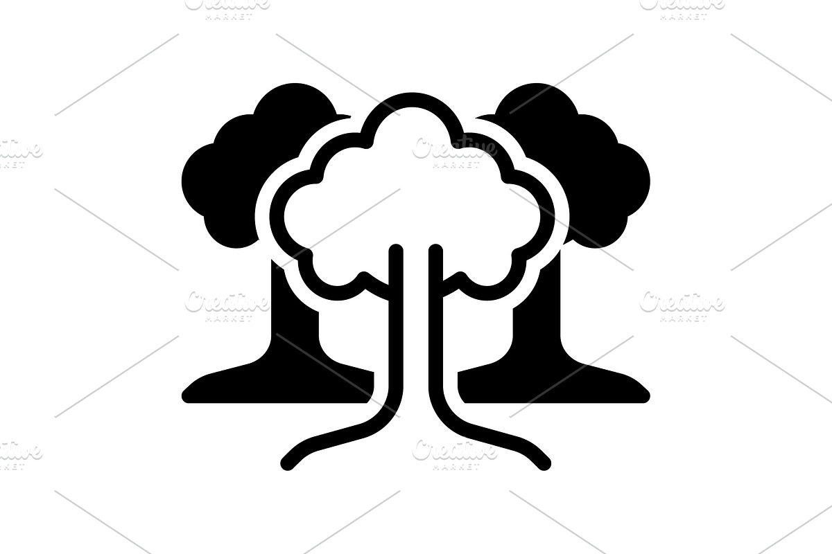 Trees greenstuff solid icon, a Solid Icon by Creative priyanka