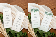 Wedding Menu Mockup Greenery Boho, a Product Mockup by TatiMockup (Thumbnail 3 of 3)