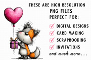 Whimsical Valentine Animal Balloons, an Illustration by Libby Wishes (Thumbnail 5 of 6)