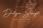Delyra Script - Modern Signature, a Script Font by RHD Creative Studio (Thumbnail 1 of 12)