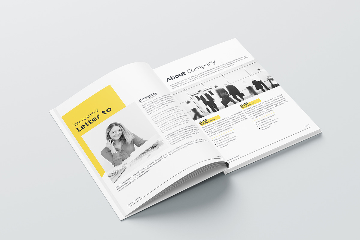 Employee Handbook Bundle | Word, IND, a Brochure Template by obayes (Photo 30 of 75)