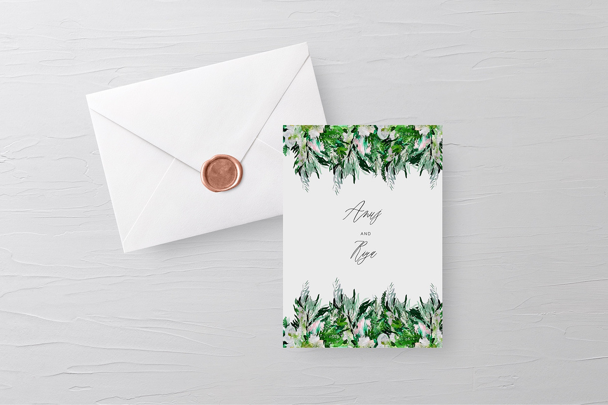 Tropical Boho Watercolor Bouquet, an Illustration by BohoCalligraphy (Photo 9 of 10)