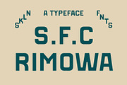 SFC Rimowa, a Sans Serif Font by Skilline Supply Co. (Thumbnail 1 of 7)